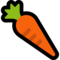 Carrot emoji on Microsoft